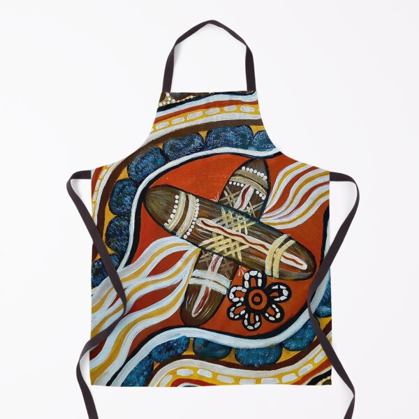Item preview, Authentic Aboriginal Art Clapstick Dreaming designed and sold by Sandylizard.