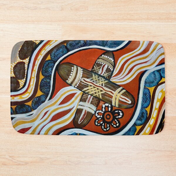 Item preview, Authentic Aboriginal Art Clapstick Dreaming  designed and sold by Sandylizard.