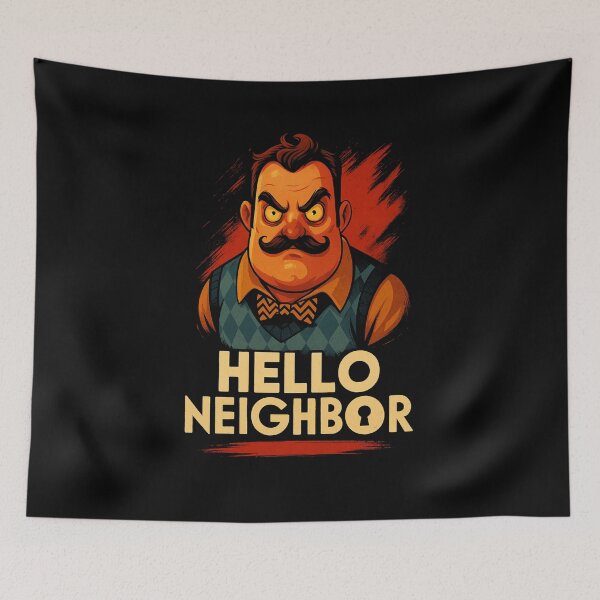 Item preview, Hello Neighbor – Vintage Poster Style Villain Portrait designed and sold by LONE SPIRIT CO..