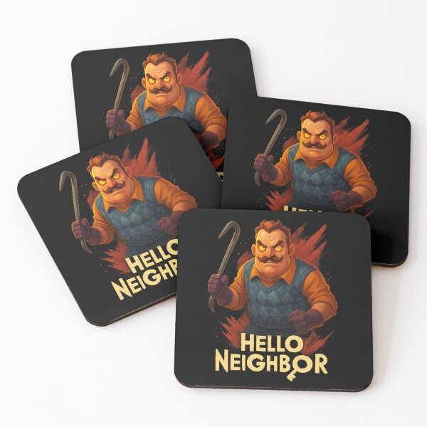 Item preview, Hello Neighbor – Angry Neighbor with Crowbar (Official Fan Art Style) designed and sold by LONE SPIRIT CO..