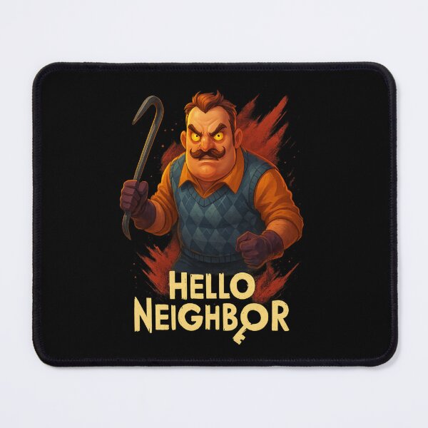 Item preview, Hello Neighbor – Angry Neighbor with Crowbar (Official Fan Art Style) designed and sold by LONE SPIRIT CO..
