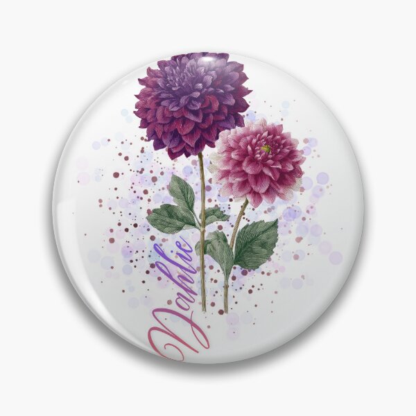Item preview, Flor de dalia Burdeos designed and sold by Bildarten.