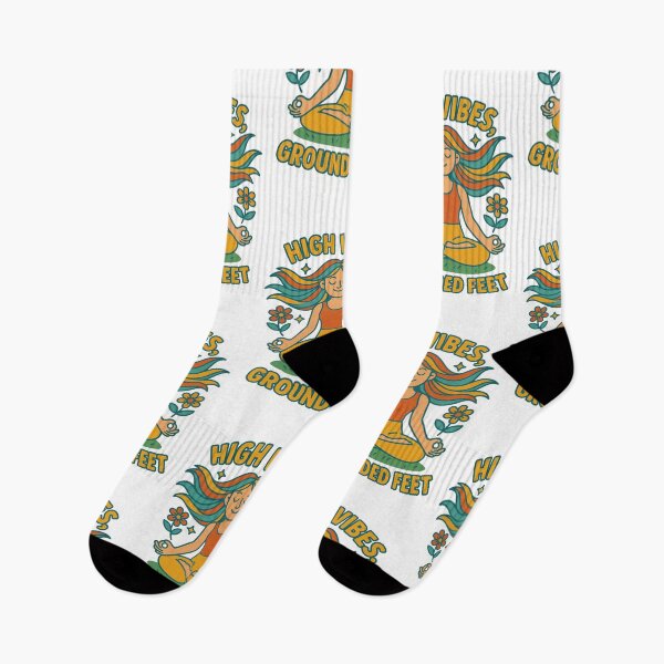 Item preview, High Vibes Grounded Feet Illustration designed and sold by AntonioJ8.