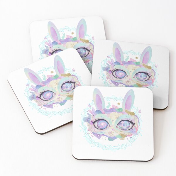 Item preview, Dreamy Bunny Eyes Collage – Cosmic Fantasy Edition designed and sold by Tily360.