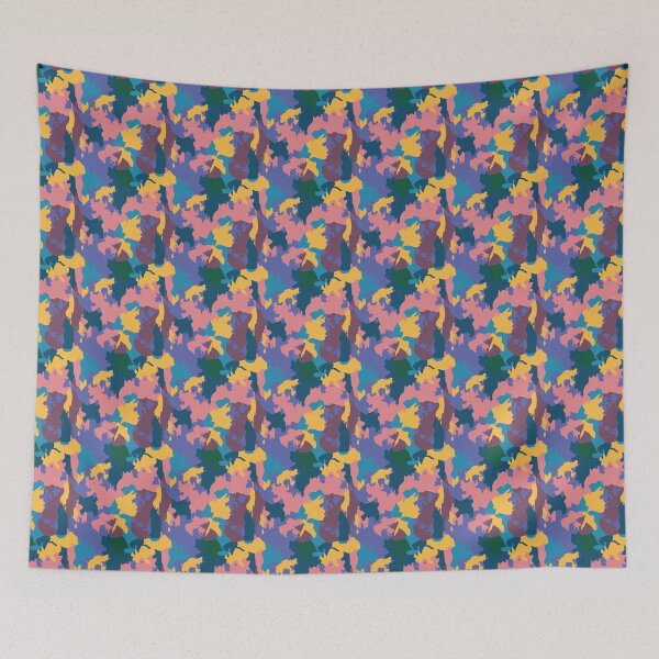 Item preview, Colorful Abstract Camouflage Shapes designed and sold by TrendTex.