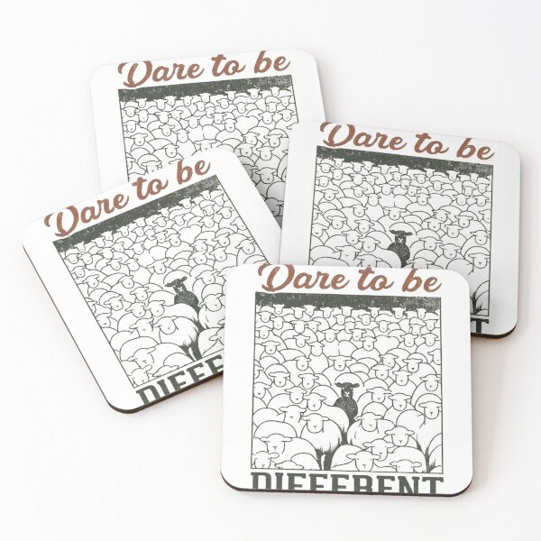 Item preview, Dare to Be Different Vintage Sheep T-Shirt | Unique Retro Motivational Graphic designed and sold by homeaven.