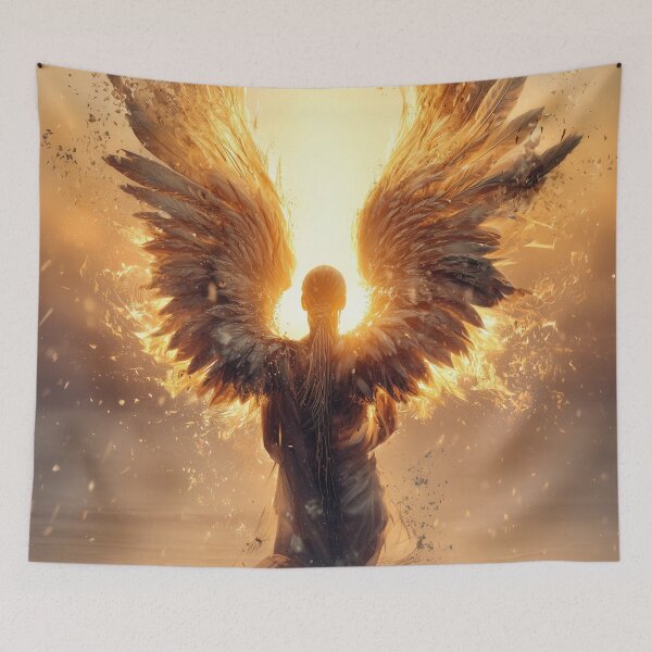Item preview, Every Soul Deserves a Second Sunrise | Rebirth Angel in Golden Light designed and sold by VisionaryVeils.