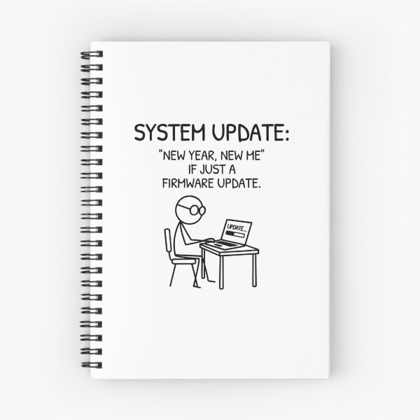 Item preview, XKCD New Year Firmware Update Humor Comic designed and sold by AnnSign.
