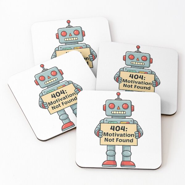 Item preview, Funny Robot 404 Motivation Not Found designed and sold by k3rstman1.