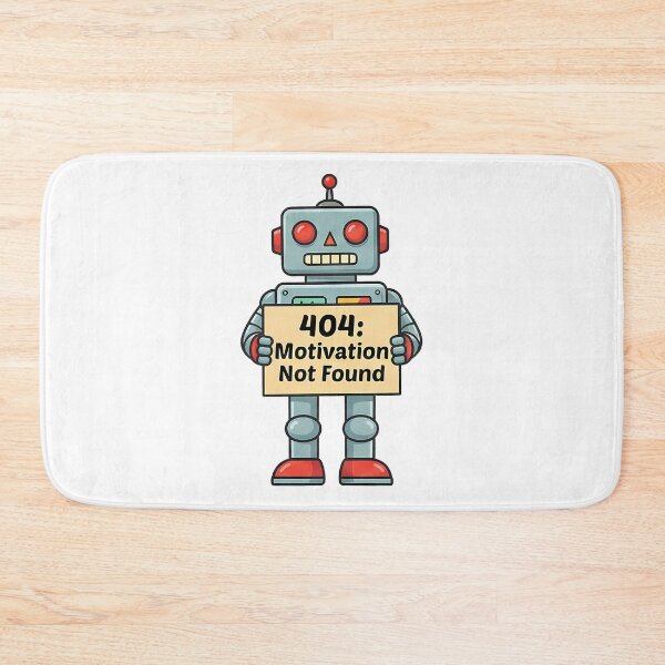 Item preview, Funny Robot 404 Motivation Not Found designed and sold by k3rstman1.