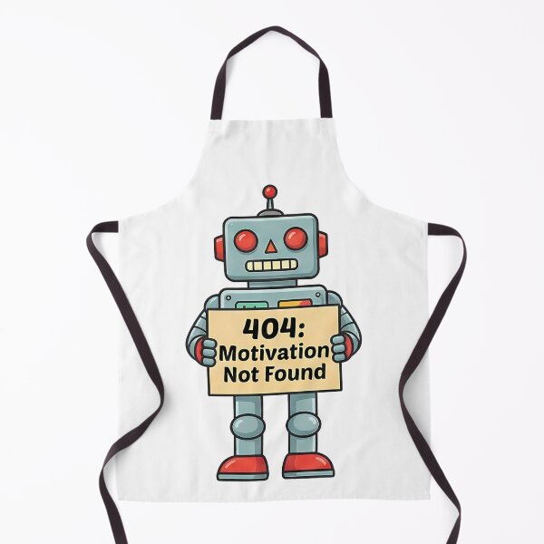 Item preview, Funny Robot 404 Motivation Not Found designed and sold by k3rstman1.