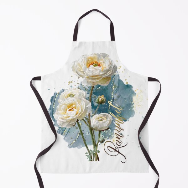 Item preview, white ranunculus designed and sold by Bildarten.