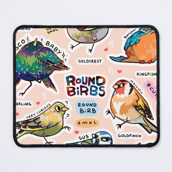 Item preview, Round Birbs - funny birds designed and sold by poki-art.