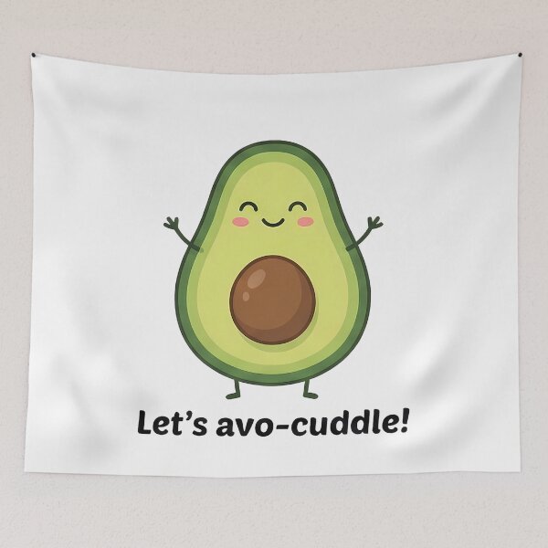 Item preview, Cute Avocado Let's Avo-Cuddle Pun designed and sold by k3rstman1.