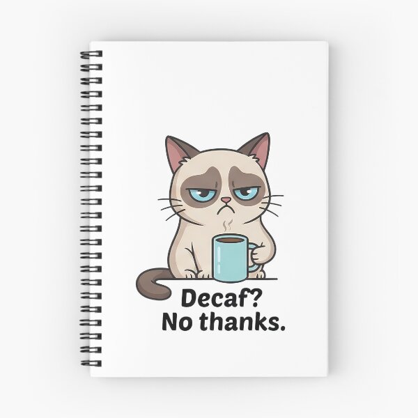 Item preview, Cat Decaf No Thanks Coffee Lover designed and sold by k3rstman1.