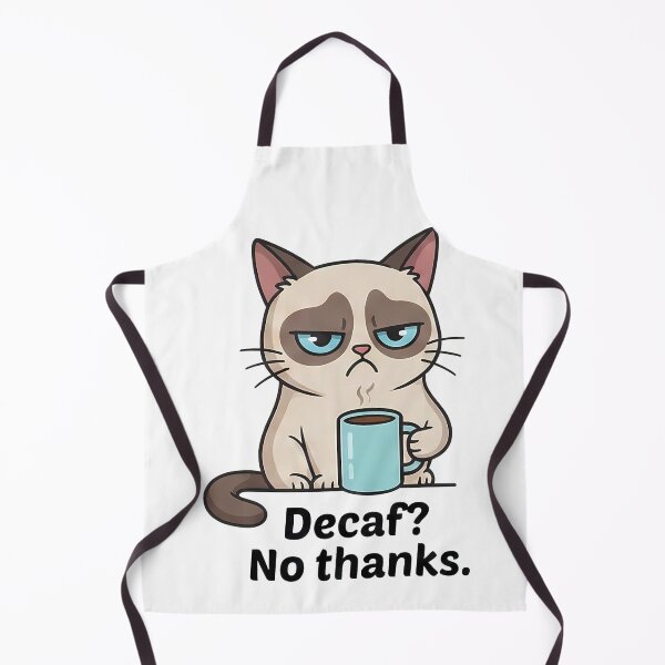 Item preview, Cat Decaf No Thanks Coffee Lover designed and sold by k3rstman1.