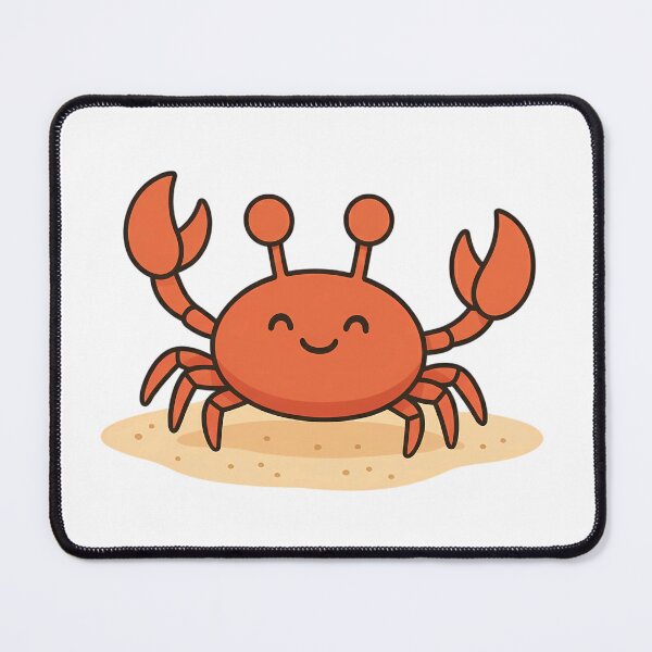 Item preview, Cute Kawaii Crab on the Beach designed and sold by yPaladino432.