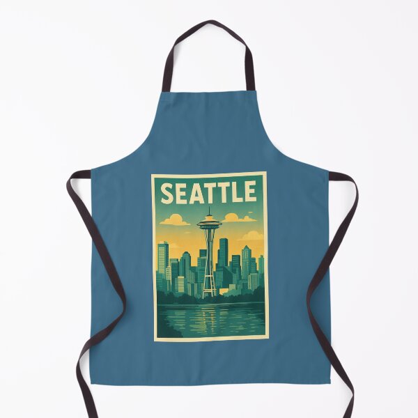 Item preview, Seattle Retro: Space Needle Among the Clouds designed and sold by DesignShopAD.