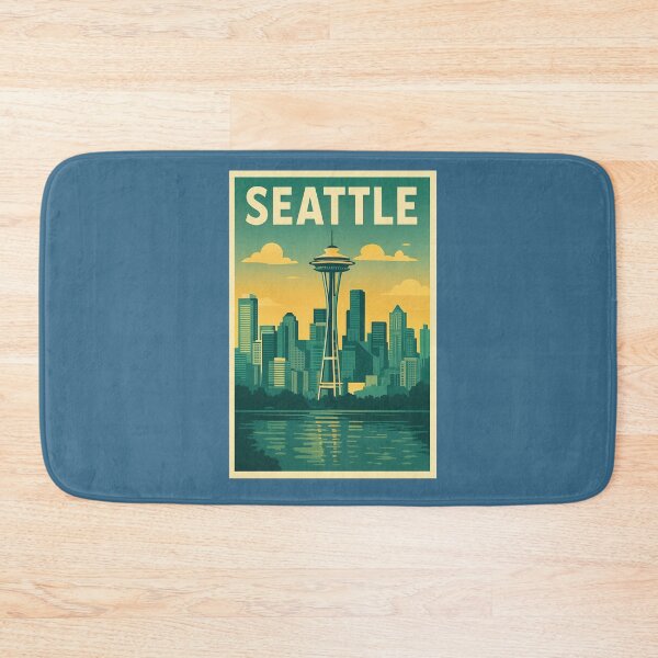 Item preview, Seattle Retro: Space Needle Among the Clouds designed and sold by DesignShopAD.