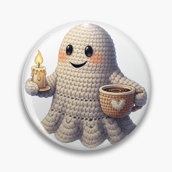 Artikelvorschau, Gehäkelter Geist mit Kerze und Kaffee entworfen und verkauft von newvisionart191.