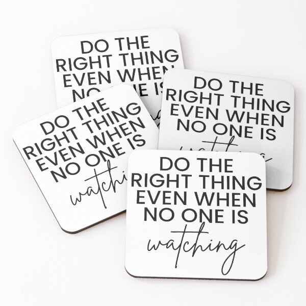 Item preview, do the right thing even when no one is watching  designed and sold by vividideas.
