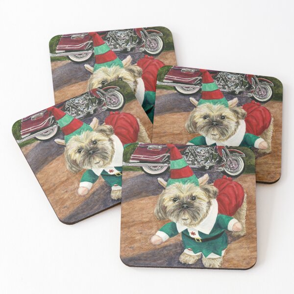 Item preview, Shih Tzu in Christmas Elf Costume designed and sold by LymphomaLass.