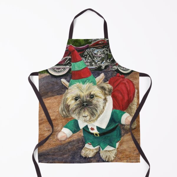 Item preview, Shih Tzu in Christmas Elf Costume designed and sold by LymphomaLass.