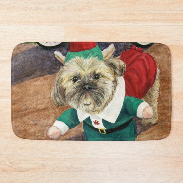 Item preview, Shih Tzu in Christmas Elf Costume designed and sold by LymphomaLass.