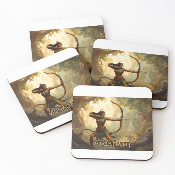 Item preview, Atalanta — Huntress of Greek Mythology | Fantasy Archer Art designed and sold by GreennieArt.