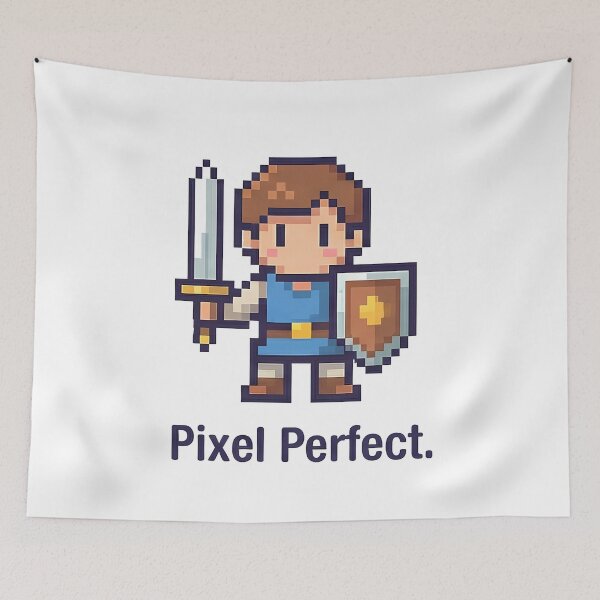 Item preview, Pixel Perfect Retro Gamer Hero designed and sold by k3rstman1.