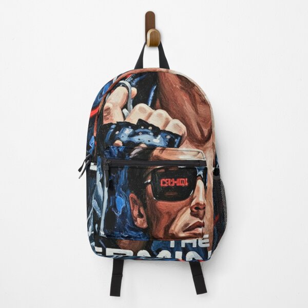 Item preview, Cyborg Action Star Sunglasses Gun Art | Leather Jacket Movie Poster Painting | 80s Sci-Fi Cult Classic designed and sold by Art's Diner.