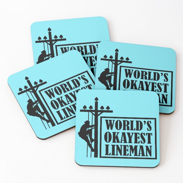 Item preview, World's Okayest Lineman, Lineman Quote designed and sold by DesignHouse07.