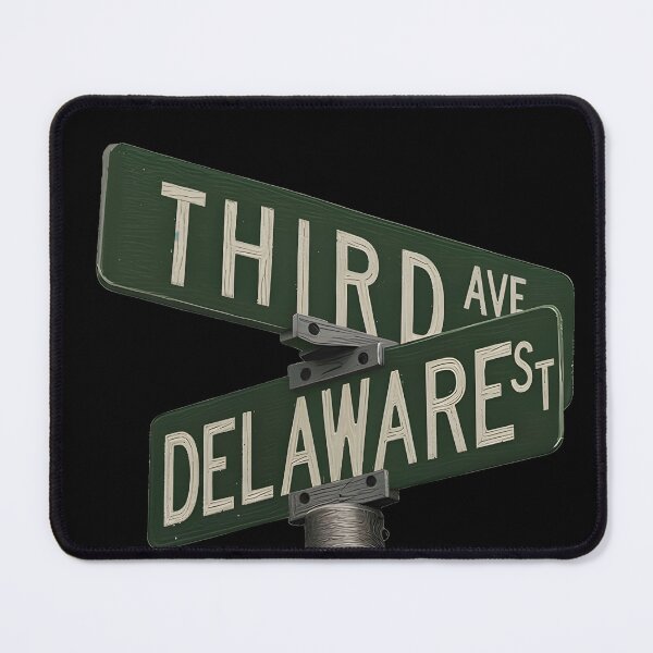 Item preview, Roseanne Street Signpost - Third Ave & Delaware St. designed and sold by TirConnaill.