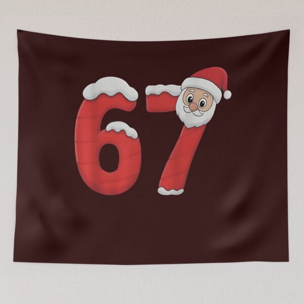 Item preview, Funny Christmas 67 Design – Santa – Holiday Festive Tee for Gen Alpha designed and sold by KamalaDesign.