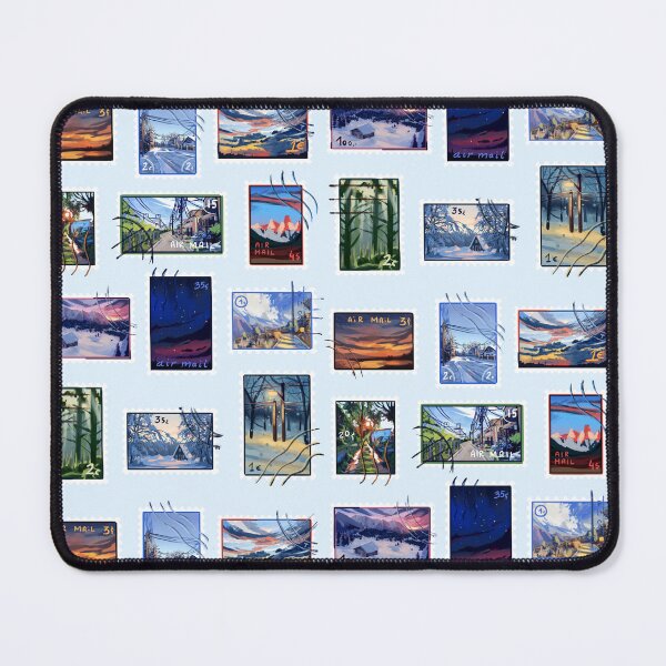 Item preview, Mini landscape postal stamps designed and sold by poki-art.