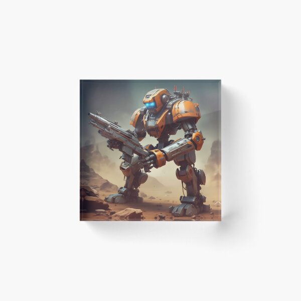Item preview, Robot with gun designed and sold by viaviotess.