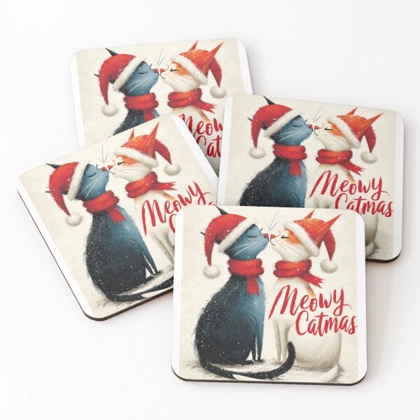 Item preview, Meowy Catmas card designed and sold by MendaciousMina.
