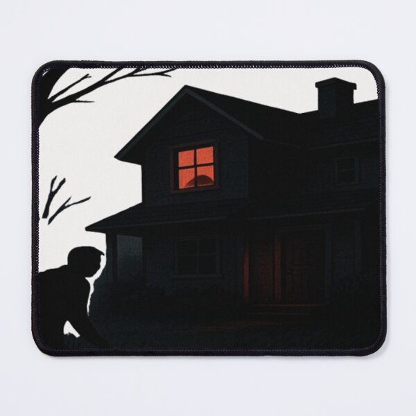 Item preview, Hello Neighbor The Shadow Next Door – Horror House Illustration Dark Neighbor Mystery Art Print designed and sold by FernandsOficial.