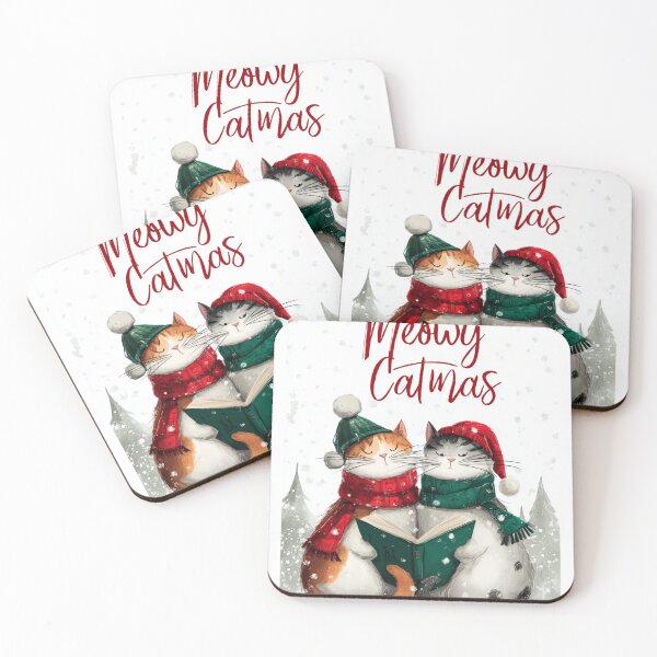 Item preview, Meowy Catmas card designed and sold by MendaciousMina.