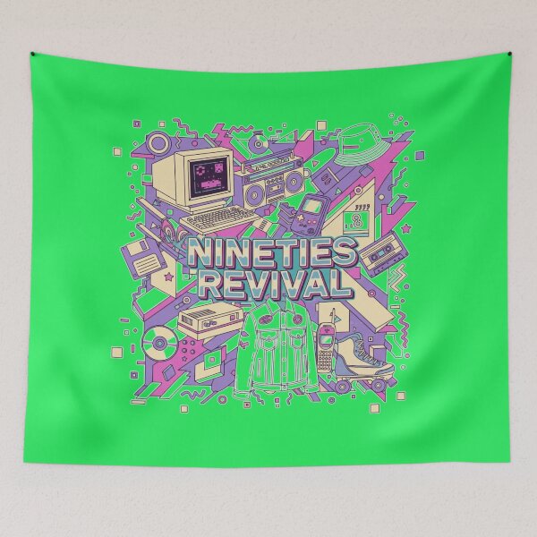 Item preview, Retro 90s Style Logo – Classic Nostalgia & Vintage Vibes of the 1990s designed and sold by GlobalBoom.