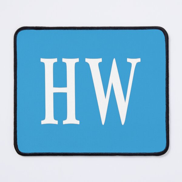 Item preview, HW Initials Monogram Elegant White Letters designed and sold by Jeallan Designs.