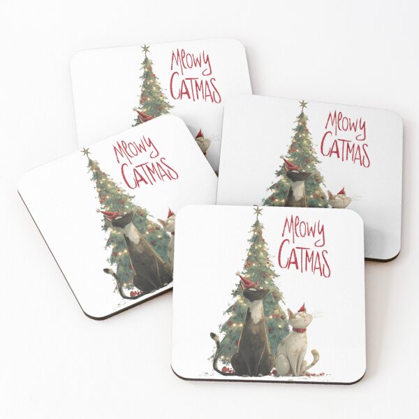 Item preview, Meowy Catmas card designed and sold by MendaciousMina.