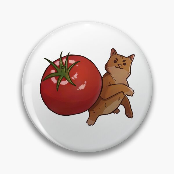 Item preview, Cat throwing tomato designed and sold by Asutip.