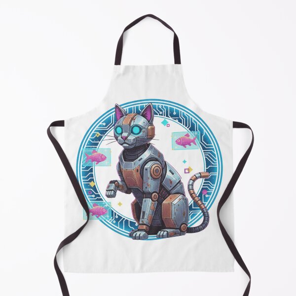 Item preview, Retro Robot Cat – Vintage ’90s Mecha Design designed and sold by Tily360.