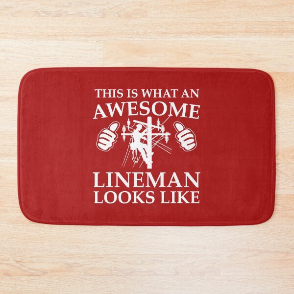 Item preview, This Is What An Awesome Lineman Looks Like. Power Line Worker. designed and sold by DesignHouse07.