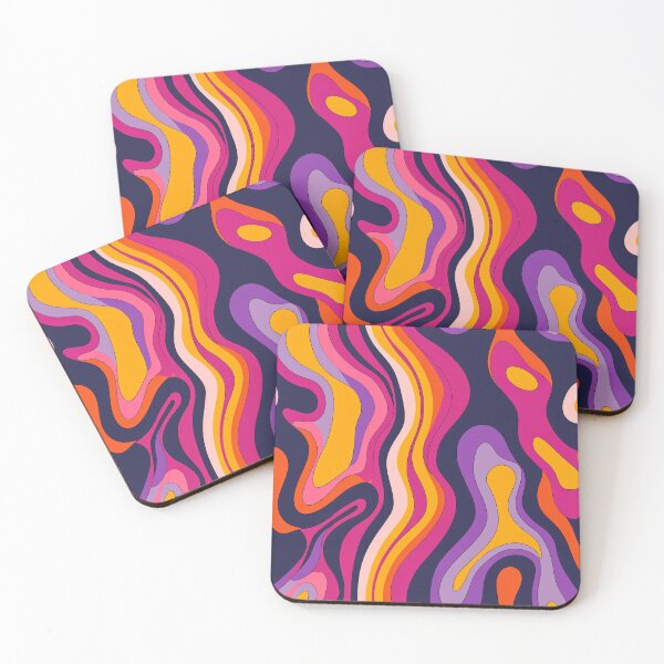 Item preview, Groovy wavy pattern  designed and sold by FatBirdie.