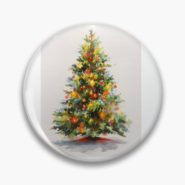 Item preview, Watercolor Christmas tree designed and sold by MendaciousMina.