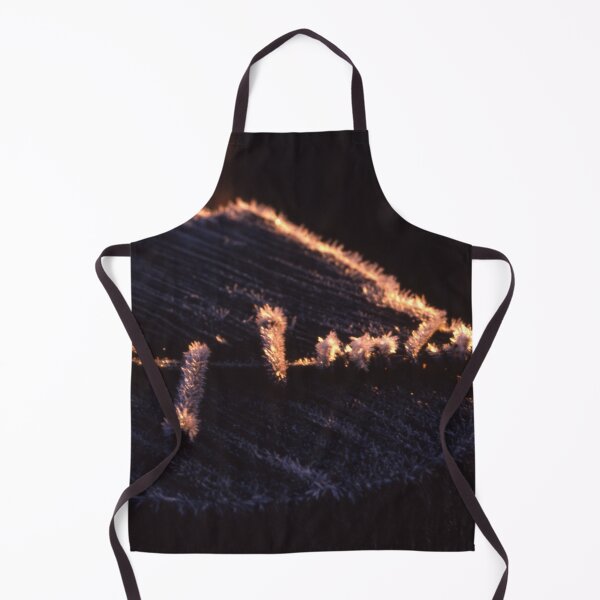Item preview, Crystallized Barbs: Extreme Frost on a Fence Post at Sunrise designed and sold by AnalogDays.