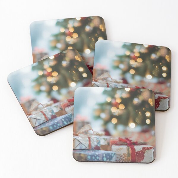 Item preview, Candid moment on Christmas morning with gifts and a decorated tree designed and sold by frequent-art.