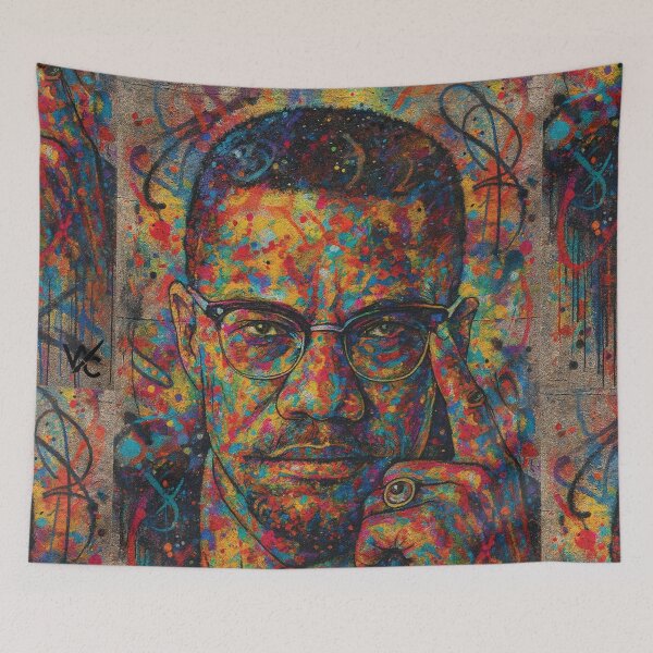 Item preview, Malcolm X Digital Graffiti  designed and sold by Wildched Artistry.